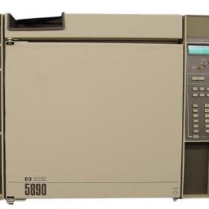 Gas Chromatograph, Hewlett Packard 5890A with Dual injectors and dual detectors.