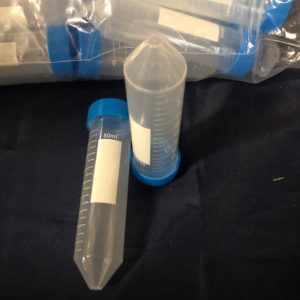50ml Disposable Centrifuge Tubes with Caps, 50pc Pack, New